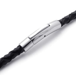 Rationele Constructie Kleur Briljantie Stabiele Kwaliteit Titanium Leren Ketting