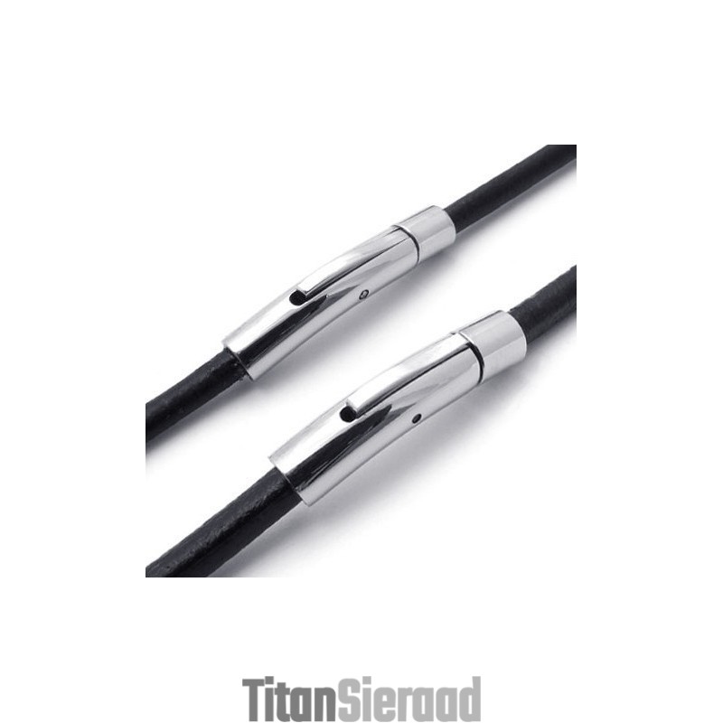 Modieuze Patronen, Kleurbriljantie, Superieure Kwaliteit Titanium Leren Ketting Modieuze Patronen, Kleurbriljantie, Superieure Kwaliteit Titanium Leren Ketting