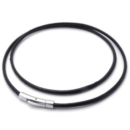Modieuze Patronen, Kleurbriljantie, Superieure Kwaliteit Titanium Leren Ketting