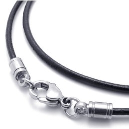 Fijn Bewerkte, Delicate Kleuren, Uitstekende Kwaliteit Titanium Leren Ketting