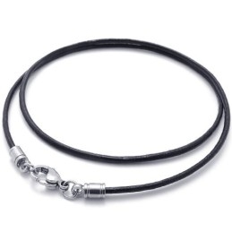 Fijn Bewerkte, Delicate Kleuren, Uitstekende Kwaliteit Titanium Leren Ketting