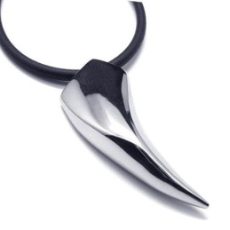 Hanger Met Dierentanden Van Puur Titanium (316L) Voor Heren