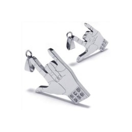 Heren Zilveren Hanger Ketting Van Puur Titanium (Nieuw)