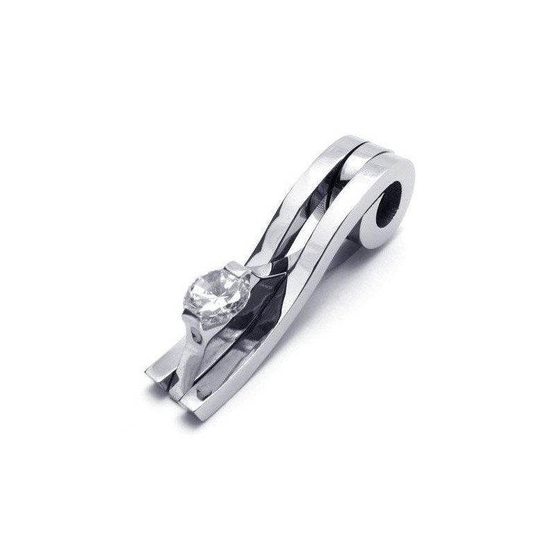 Heren Zilveren Hanger Ketting Van Puur Titanium (Nieuw) Heren Zilveren Hanger Ketting Van Puur Titanium (Nieuw)