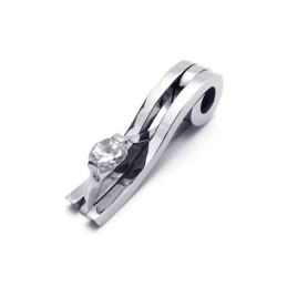 Heren Zilveren Hanger Ketting Van Puur Titanium (Nieuw)