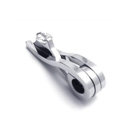 Heren Zilveren Hanger Ketting Van Puur Titanium (Nieuw)