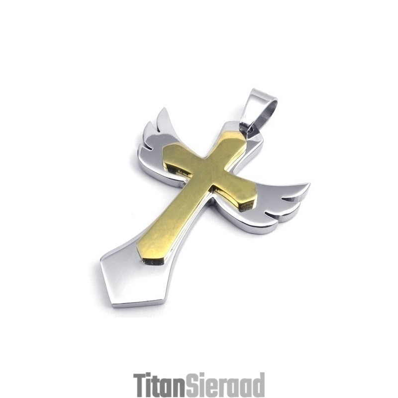 Fijn Bewerkt, Prachtig Van Kleur, Betrouwbare Kwaliteit Titanium Kruishanger Fijn Bewerkt, Prachtig Van Kleur, Betrouwbare Kwaliteit Titanium Kruishanger