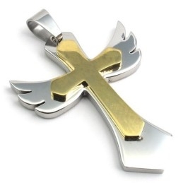 Fijn Bewerkt, Prachtig Van Kleur, Betrouwbare Kwaliteit Titanium Kruishanger