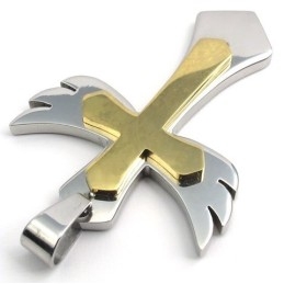 Fijn Bewerkt, Prachtig Van Kleur, Betrouwbare Kwaliteit Titanium Kruishanger