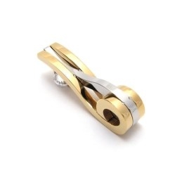 Heren Gouden Hanger Ketting Van Puur Titanium (Nieuw)