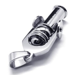 Heren Zilveren Kanon Hanger Ketting (Nieuw)