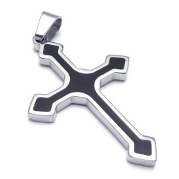Elegante Vorm, Kleur, Briljantie, Superieure Kwaliteit, Titanium Kruishanger