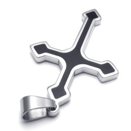 Elegante Vorm, Kleur, Briljantie, Superieure Kwaliteit, Titanium Kruishanger