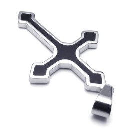 Elegante Vorm, Kleur, Briljantie, Superieure Kwaliteit, Titanium Kruishanger