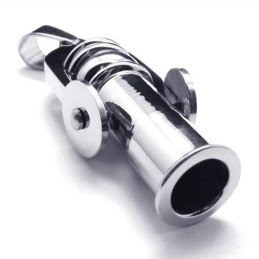 Heren Zilveren Kanon Hanger Ketting (Nieuw)