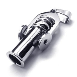 Heren Zilveren Kanon Hanger Ketting (Nieuw)