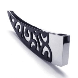 Heren Zwarte Lance Pure Titanium Kettinghanger 6588