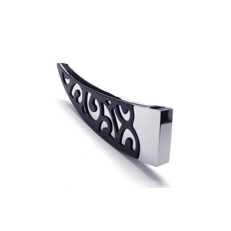 Heren Zwarte Lance Pure Titanium Kettinghanger 6588