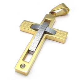 Aantrekkelijk Ontwerp, Kleur, Briljantie, Wint Warme Lof Van Klanten. Titanium Kruishanger