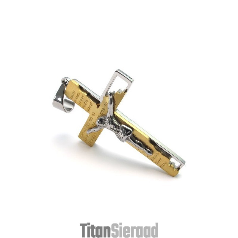 Voor Uw Selectie Kleurbriljantie Wereldwijd Bekende Titanium Kruishanger