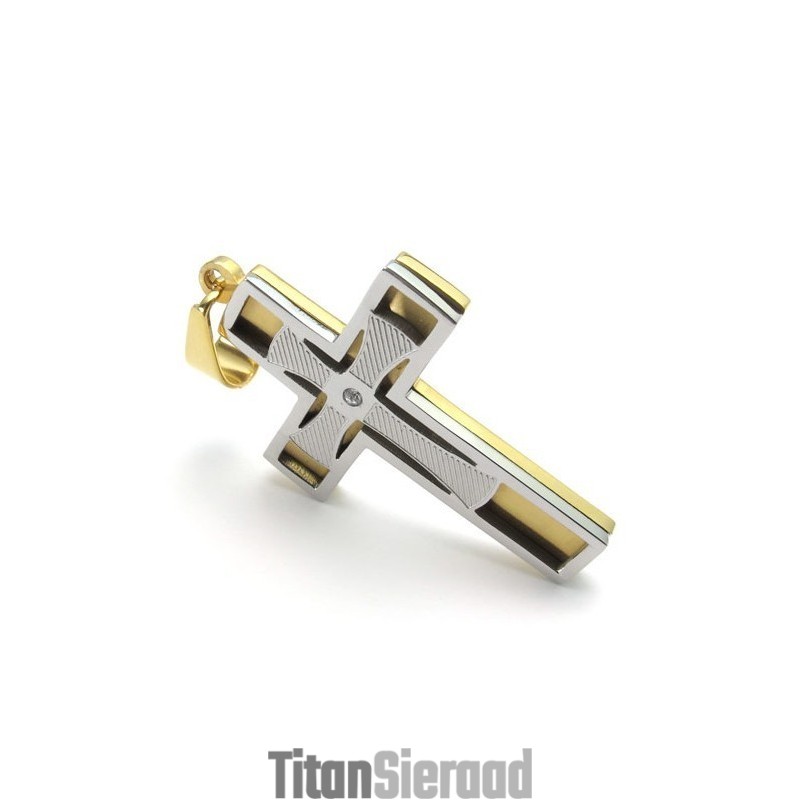 Fijn Bewerkte Kleurbriljantie Voor Een Langdurige Reputatie: Titanium Kruishanger