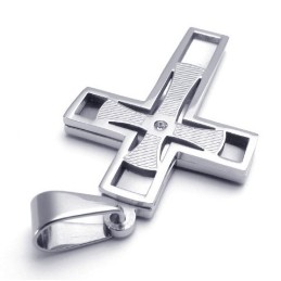 De Nieuwste Technologie Kleurbriljantie Zal Een Langdurige Reputatie Hebben Titanium Kruis Hanger