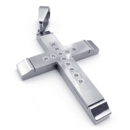 Elegante Vorm, Kleur, Glans, Stabiele Kwaliteit, Titanium Kruishanger