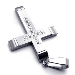 Elegante Vorm, Kleur, Glans, Stabiele Kwaliteit, Titanium Kruishanger