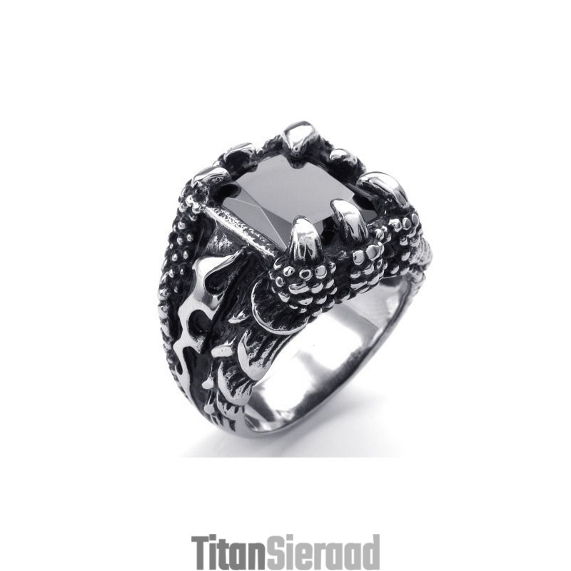 Weelderig Ontwerp, Delicate Kleuren, Stabiele Kwaliteit Titanium Ring Weelderig Ontwerp, Delicate Kleuren, Stabiele Kwaliteit Titanium Ring