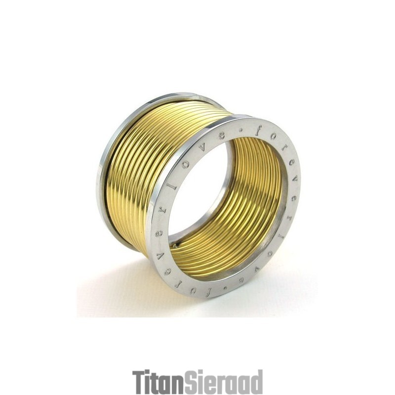 Rationele Constructie Kleur Briljantie Stabiele Kwaliteit Titanium Ring