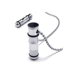 Gouden En Zilveren Hangerketting Met Ringen Van Puur Titanium