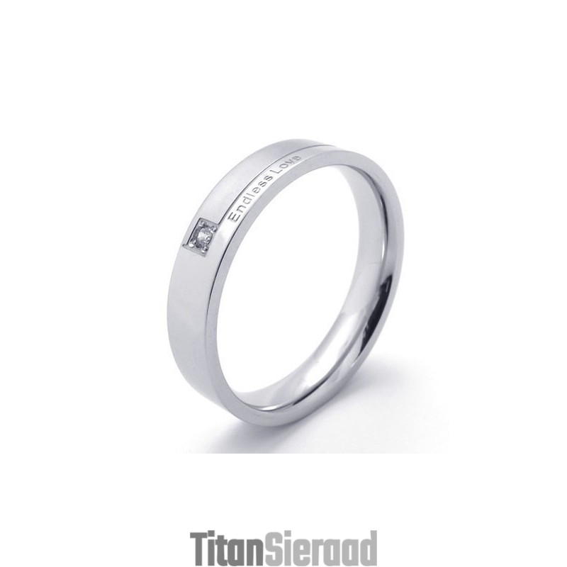 Elegante Vorm, Kleur, Glans, Stabiele Kwaliteit, Titanium Ring