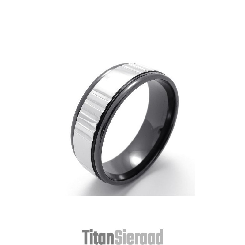 Vakkundige Vervaardiging, Kleurbriljantie, Hoogwaardige Titanium Ring Vakkundige Vervaardiging, Kleurbriljantie, Hoogwaardige Titanium Ring