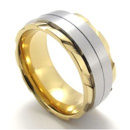 Elegante Vorm, Prachtige Kleuren, Uitstekende Kwaliteit Titanium Ring