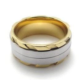 Elegante Vorm, Prachtige Kleuren, Uitstekende Kwaliteit Titanium Ring