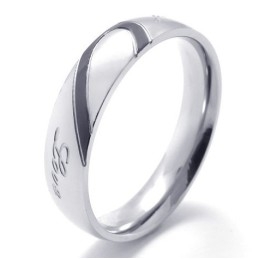 Elegante Vorm, Kleur, Briljantie, Uitstekende Kwaliteit Titanium Ring