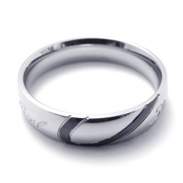 Elegante Vorm, Kleur, Briljantie, Uitstekende Kwaliteit Titanium Ring