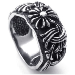 Modieuze Patronen, Kleurbriljantie, Uitstekende Kwaliteit Titanium Ring